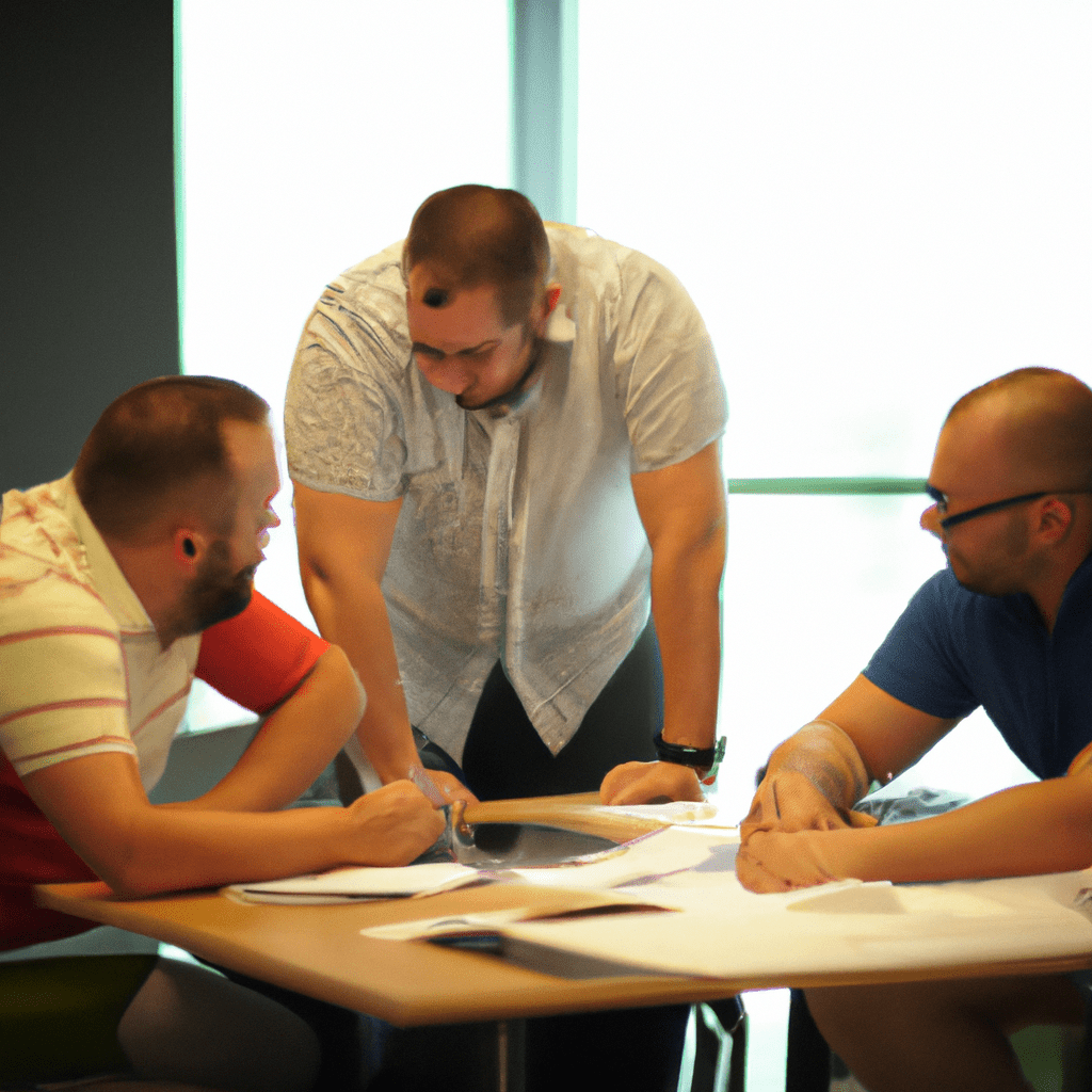 2 - A picture showcasing a team of investors analyzing financial statements and discussing the future growth potential of startup companies. Sigma 85 mm f/1.4. No text.. Sigma 85 mm f/1.4. No text.