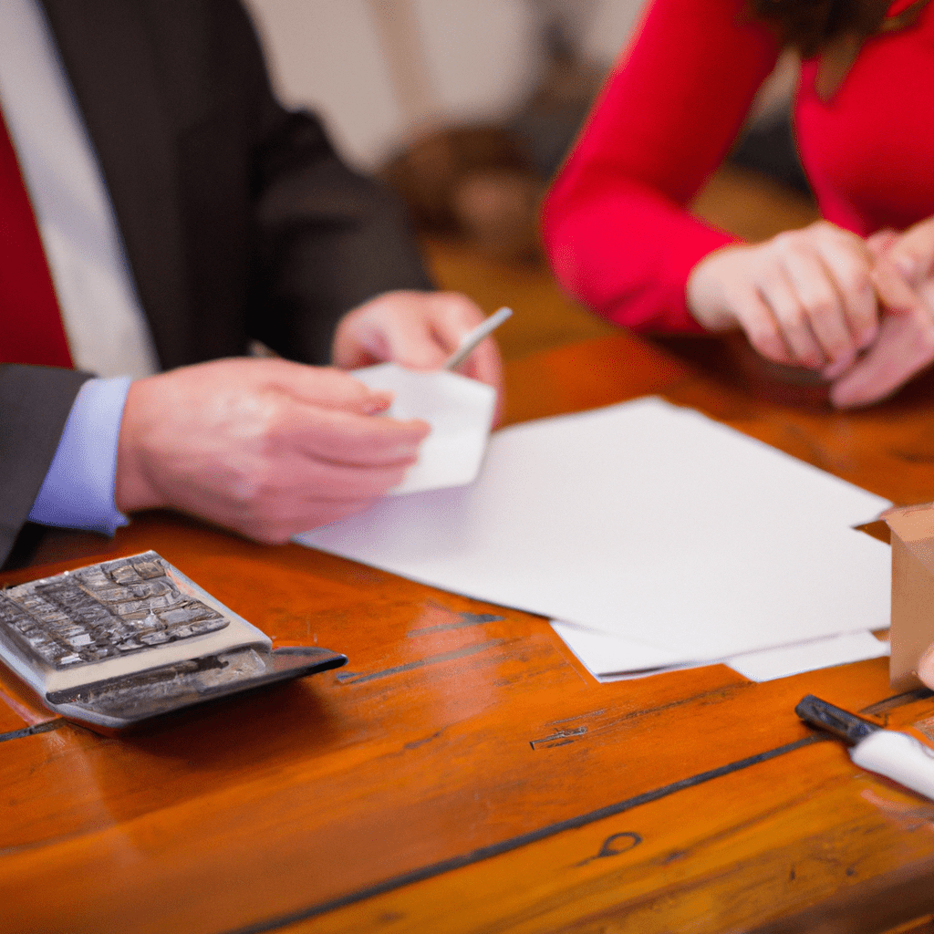 A photo of a person discussing conditional gifts with a lawyer, illustrating the importance of careful estate planning. Canon 50mm f/1.8. No text. Sigma 85 mm f/1.4. No text.. Sigma 85 mm f/1.4. No text.