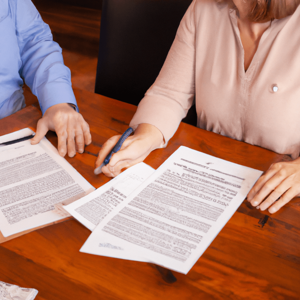 A photo of a person consulting with a lawyer about estate planning, highlighting the importance of professional advice. Canon 50mm f/1.8. No text. Sigma 85 mm f/1.4. No text.. Sigma 85 mm f/1.4. No text.