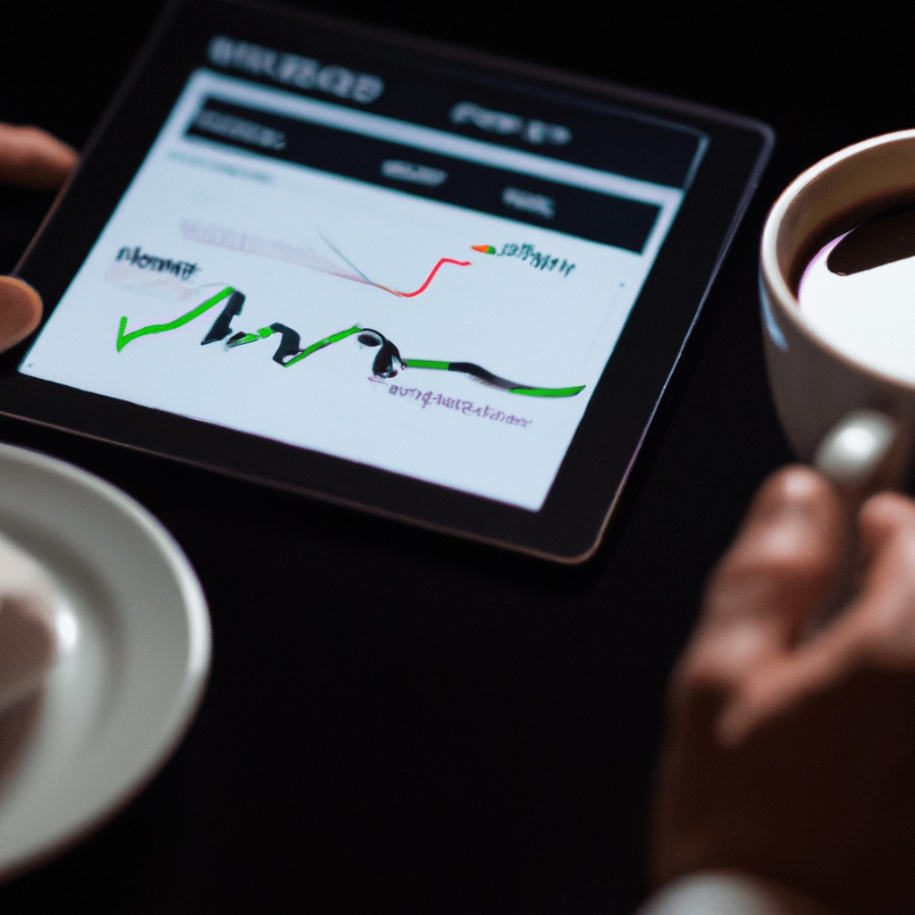 2 - [A person analyzing bond market trends on a tablet while sipping coffee]. Nikkor 50mm f/1.8. No text.. Sigma 85 mm f/1.4. No text.