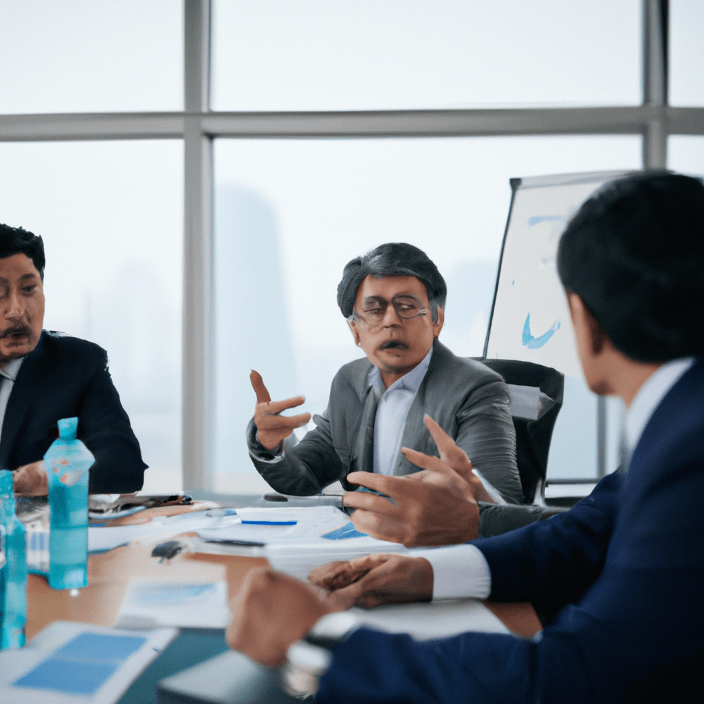 A photo of a businessman discussing infrastructure investment strategies with venture capital experts. Highlighting the benefits of diversifying investment portfolios and supporting innovative solutions for sustainable infrastructure development. Sigma 70 mm f/2.8. No text. Sigma 85 mm f/1.4. No text.