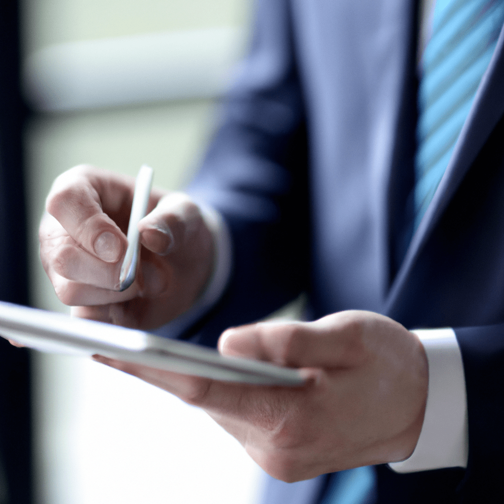 2 - A photo of a businessman carefully analyzing investment factors on a tablet, highlighting the importance of considering key factors before making a collective investment decision. Sigma 85 mm f/1.4. No text.. Sigma 85 mm f/1.4. No text.