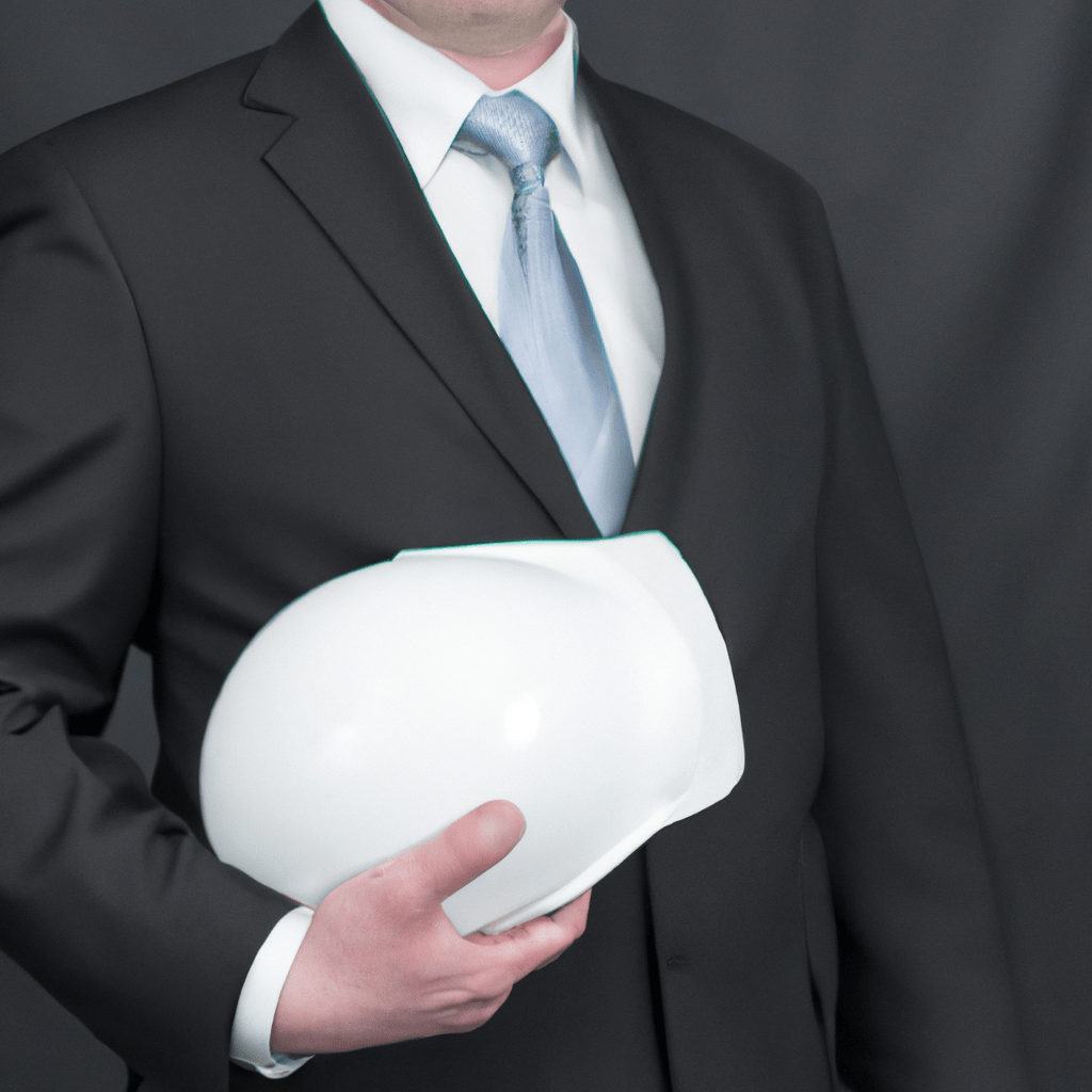 A businessman holding a white helmet, symbolizing investment in construction infrastructure and economic growth. Sigma 70 mm f/2.8. No text.. Sigma 85 mm f/1.4. No text.