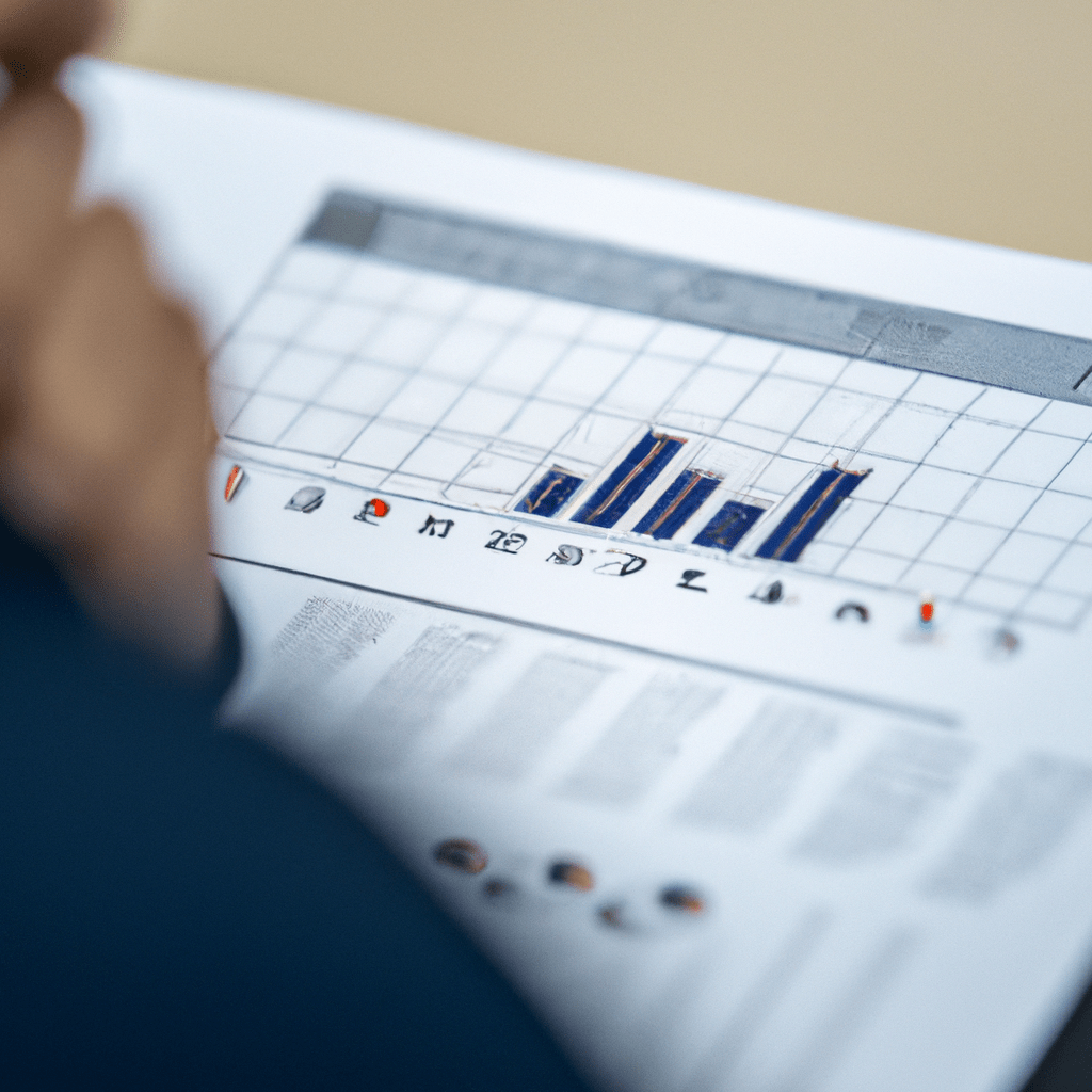 A photo of a person analyzing economic indicators, representing the importance of monitoring the economic situation for informed investment decisions.. Sigma 85 mm f/1.4. No text.