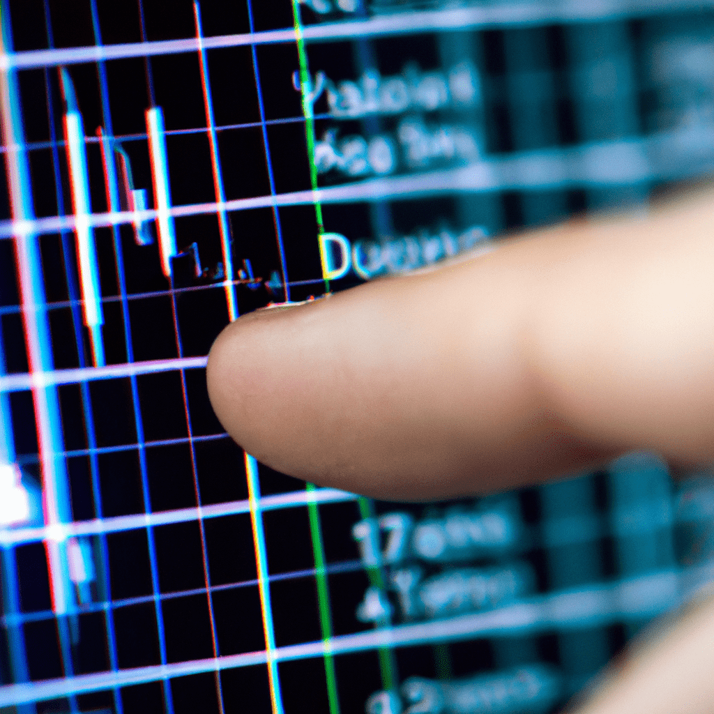 Photo: Close-up of a economist's hand analyzing macroeconomic data on a computer screen. This helps in understanding economic trends and making predictions. Sigma 85mm f/1.4.. Sigma 85 mm f/1.4. No text.