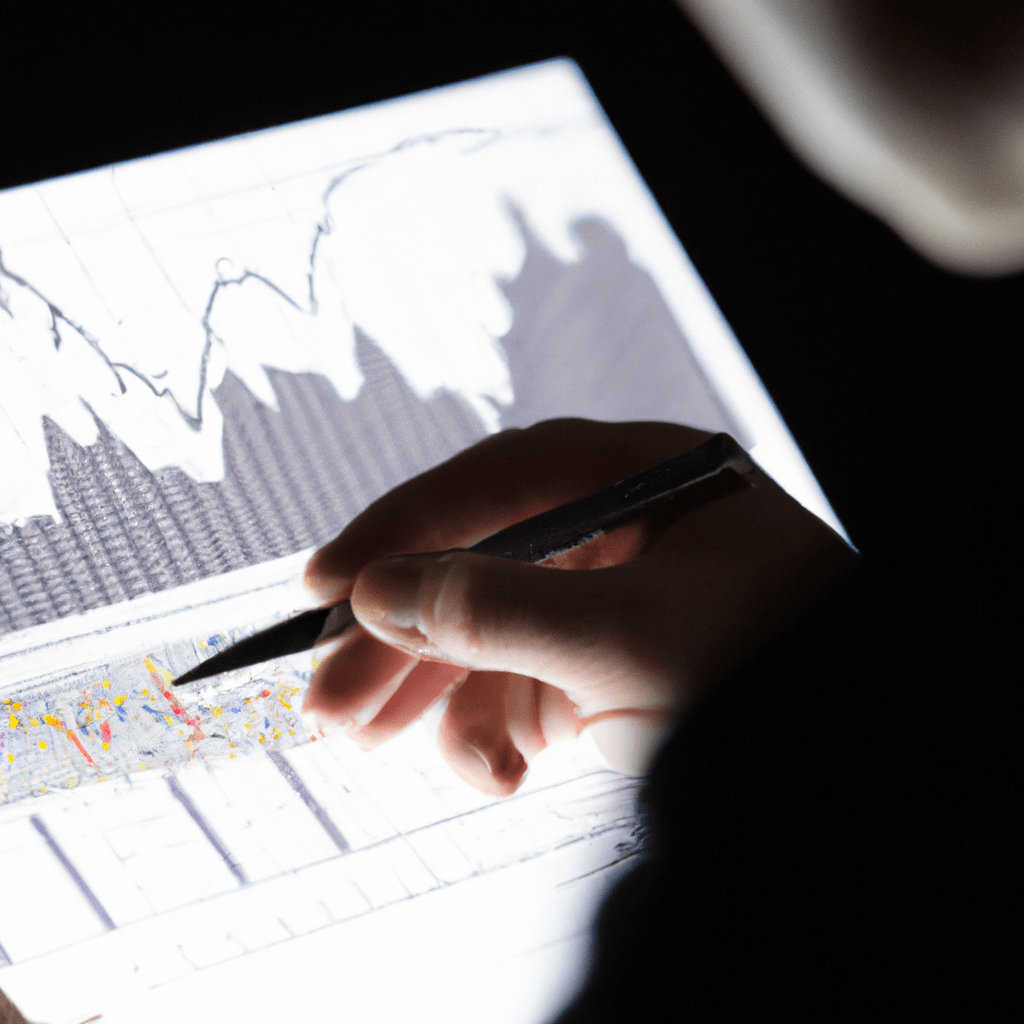 2 - [A photo of a financial analyst reviewing market data and creating investment strategies.]. Canon 50 mm f/1.8. No text.. Sigma 85 mm f/1.4. No text.