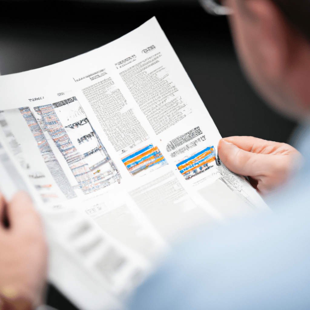 A photo of a financial analyst examining a corporate bond portfolio.. Sigma 85 mm f/1.4. No text.