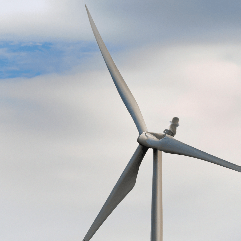 [An image of a wind turbine generating renewable energy.]. Sigma 85 mm f/1.4. No text.