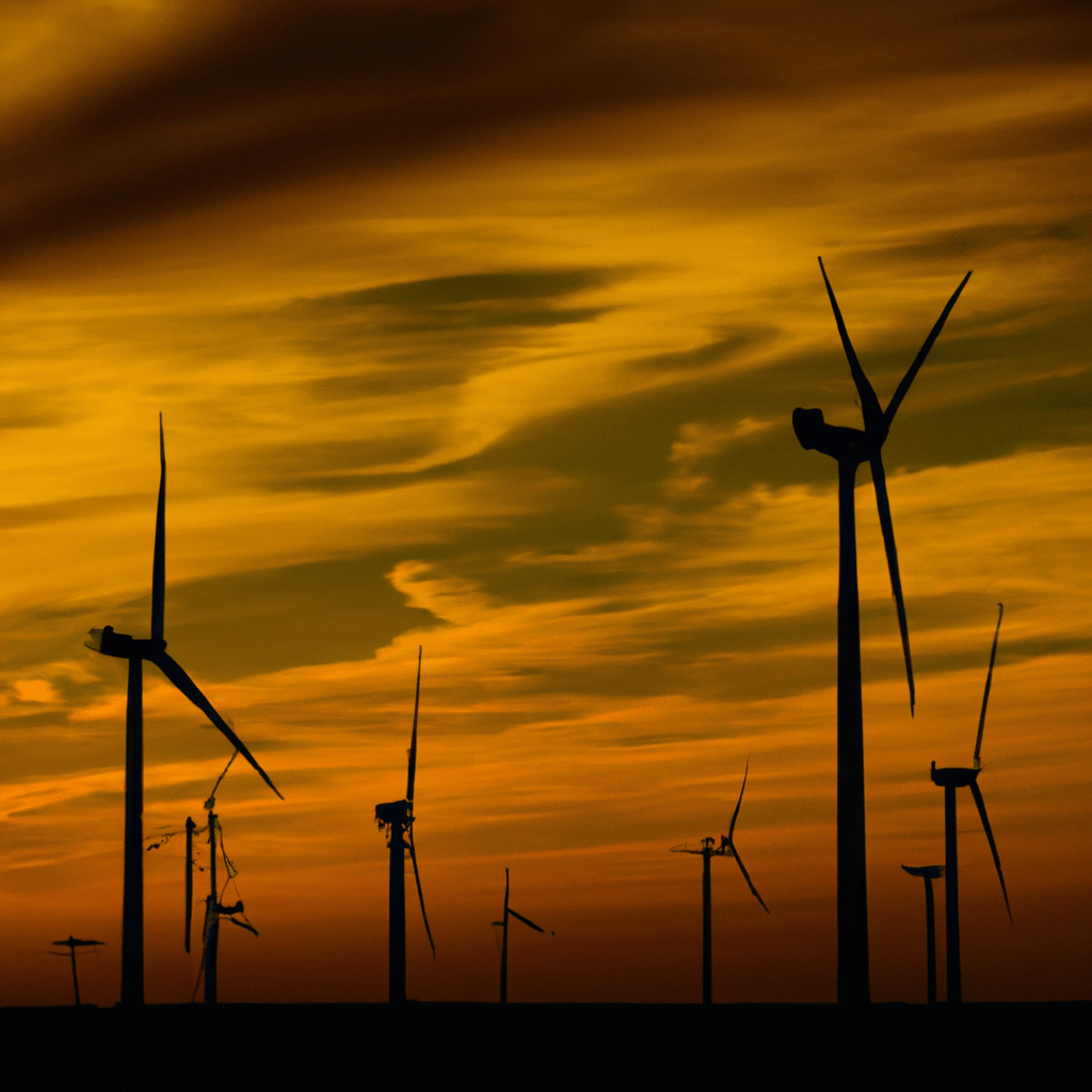 2 - [A photo of a wind farm at sunset, showcasing the beauty and potential of renewable energy.]  Sigma 85 mm f/1.4. No text.. Sigma 85 mm f/1.4. No text.