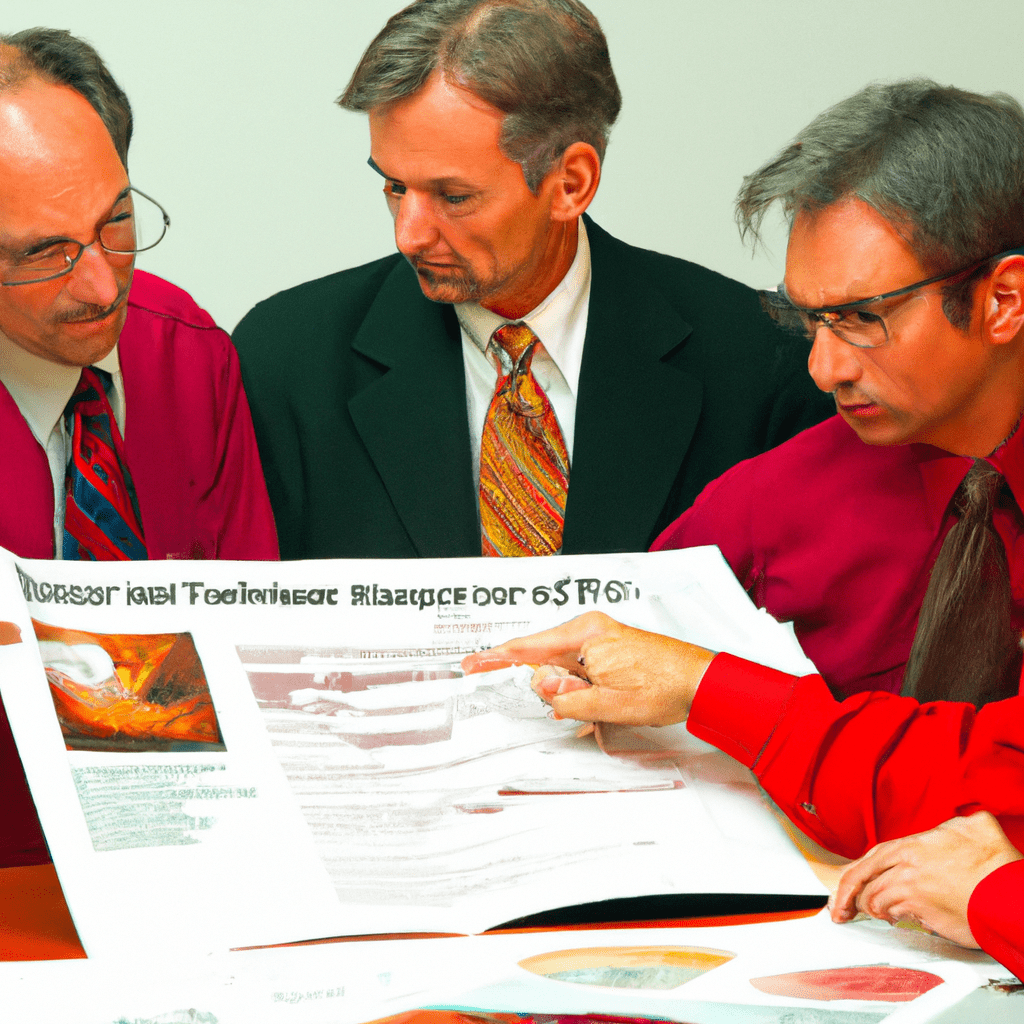 4 - [] A group of investors carefully examining a corporate bond prospectus, highlighting the potential risks. Nikon 24-70 mm f/2.8. No text.. Sigma 85 mm f/1.4. No text.