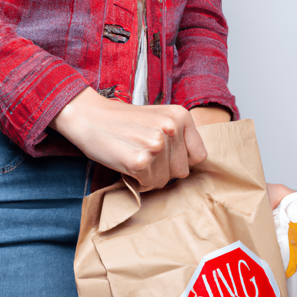 A photo of a person resisting the temptation of impulsive shopping and prioritizing their needs over wants. Canon 50mm f/1.8 lens. No text.. Sigma 85 mm f/1.4. No text.