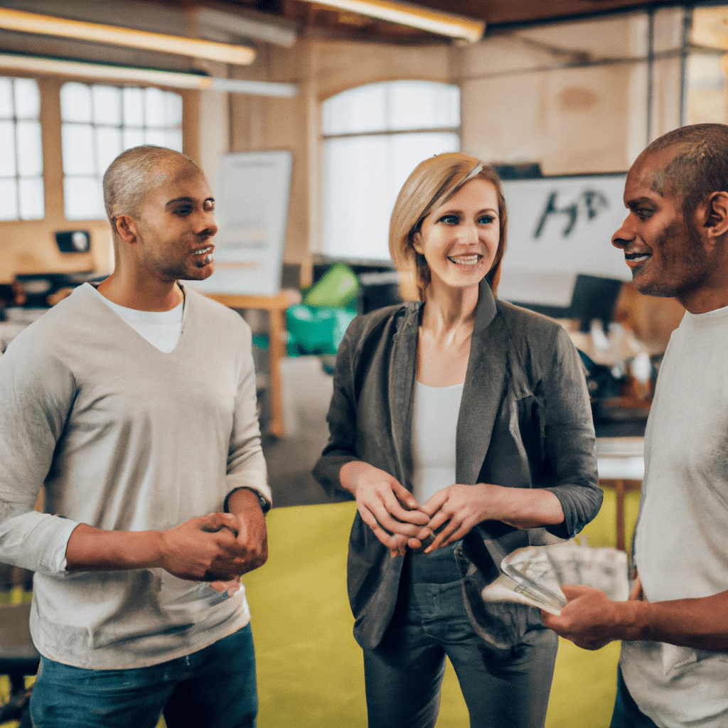 A diverse team of entrepreneurs engaging in trustful and transparent communication with potential investors, ensuring strategic value and minimal risks in venture capital funding. Sigma 50 mm f/1.8. No text.. Sigma 85 mm f/1.4. No text.