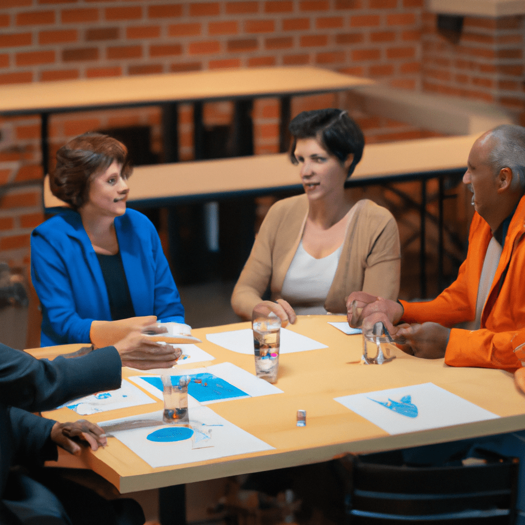 A group of entrepreneurs discussing investment strategies and analyzing potential risks of venture capital funding.. Sigma 85 mm f/1.4. No text.