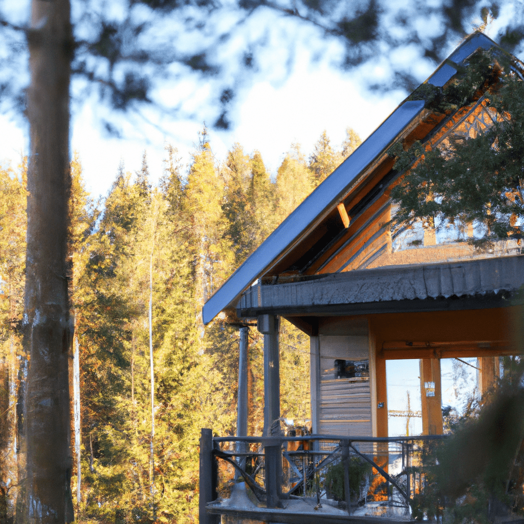 A peaceful mountain cabin retreat, ideal for Airbnb rentals. Canon EF 50 mm f/1.8. Surrounded by majestic forest views.. Sigma 85 mm f/1.4. No text.