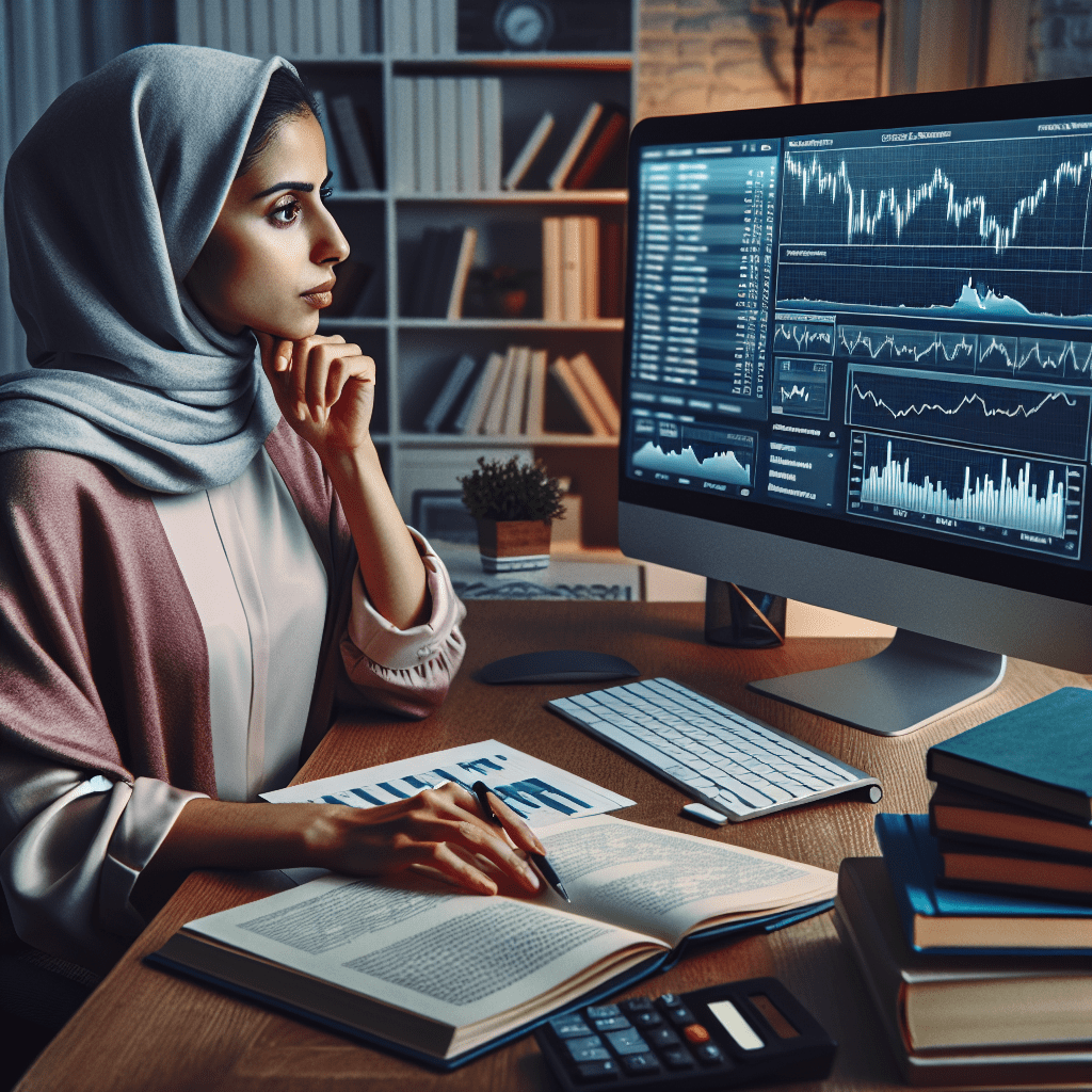 A person monitoring investment performance and considering portfolio rebalancing to align with their investment strategy and goals. Stay informed and optimize returns.